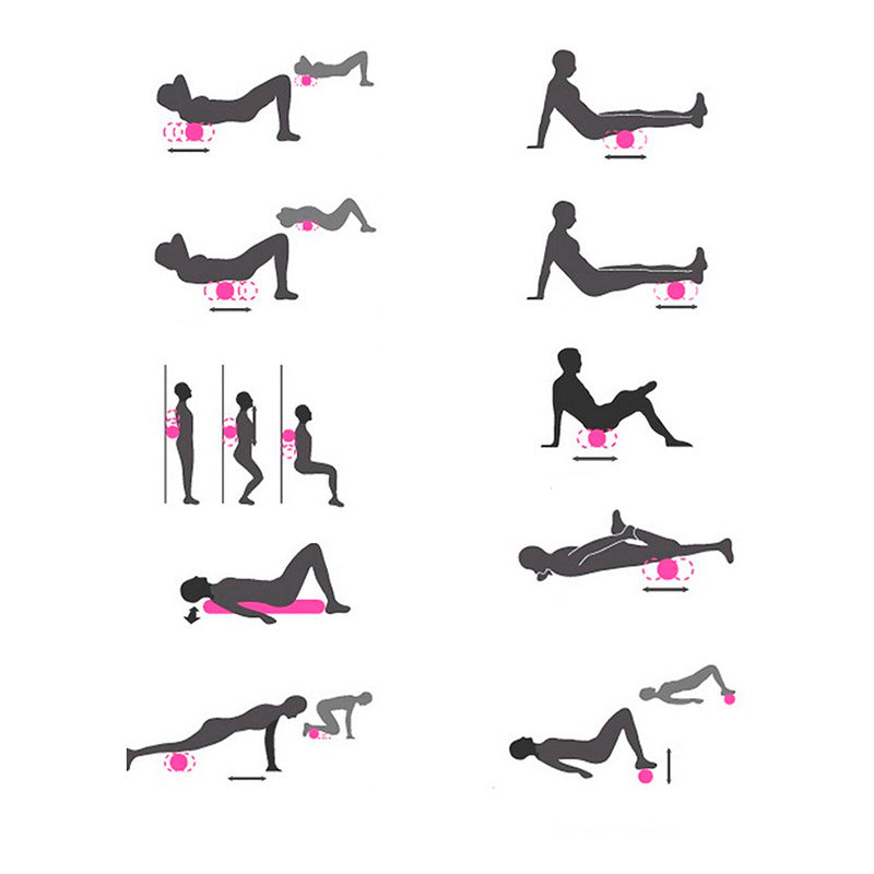 Rooted & Fit Deep Tissue Foam Roller 💪 – Muscle Recovery Tool