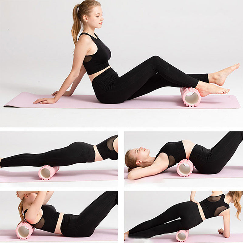 Rooted & Fit Deep Tissue Foam Roller 💪 – Muscle Recovery Tool